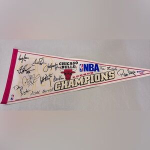 Chicago Bulls NBA vintage Champions Pennant